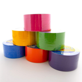 Bazic Fluorescent Colored Duct Tape Assorted Colors Pack Of 6 189Inch X 10 Yard