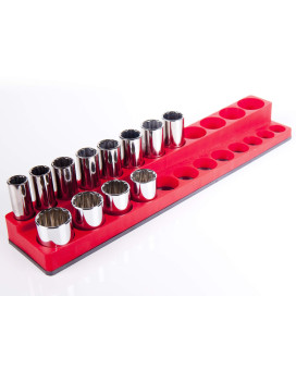 Big Red Mtosd3811T Torin Tool Storage Organizer Magnetic Socket Rack 38 Drive Sockets