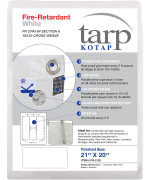 Kotap Fr2120 Fireretardant Tarp For Construction Job Sites Requiring Tarpaulin 21 X 20Foot White