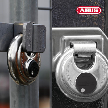 Abus Diskus 2070 Heavy Duty Stainless Steel Disk Padlock Rustproof Storage Lock With 38 Shackle Made In Germany Keyed