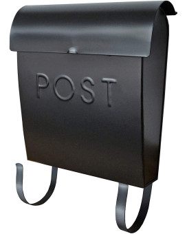 Nach Euro Wall Mount Mailbox With Detachable Newspaper Holder Rustic Mailboxes For Outside Powder Coated Finish Metal Mailbox