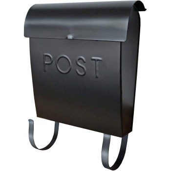 Nach Euro Wall Mount Mailbox With Detachable Newspaper Holder Rustic Mailboxes For Outside Powder Coated Finish Metal Mailbox