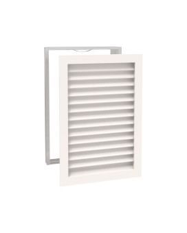 Worth Home Products 20 Wide X 30 High Decorative Ac Return Grille For Walls Only Wood Louvered Design Paintable Air Vent C