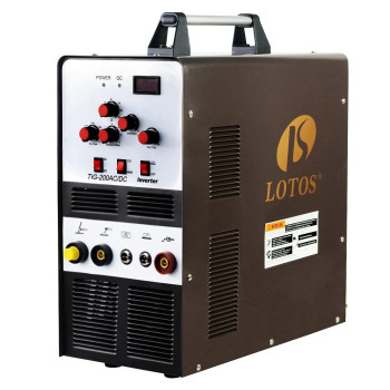 Lotos Tig200Acdc 200A Acdc Aluminum Tig Welder With Dc Stickarc Welder Square Wave Inverter With Foot Pedal And Argon Regulat