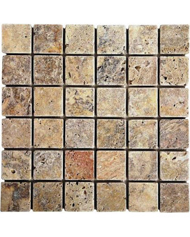 Epoch Tile Sc2X2 2X2 Scabos Tumbled Travertine