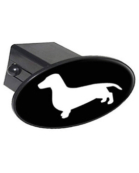 Graphics More Dachshund Doxy Wiener Dog Oval Tow Trailer Hitch Cover Plug Insert 2