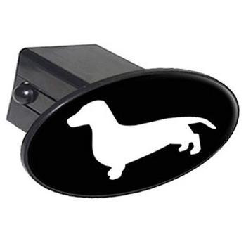 Graphics More Dachshund Doxy Wiener Dog Oval Tow Trailer Hitch Cover Plug Insert 2