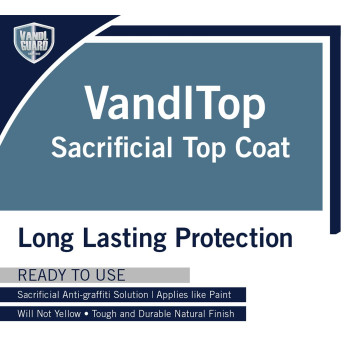 Rain Guard Water Sealers Vg7101 Vandltop Sacrificial Graffiti Barrier Protective Coating Clear Finish That Covers Up To 200 Sq