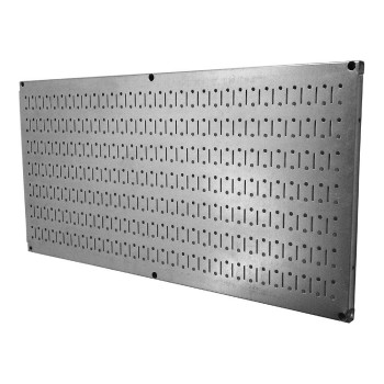 Wall Control Pegboard 16In X 32In Horizontal Galvanized Metal Pegboard Tool Board Panel