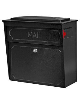 Mail Boss 7172 Townhouse Locking Security Wall Mount Mailbox Black Pack Of 1