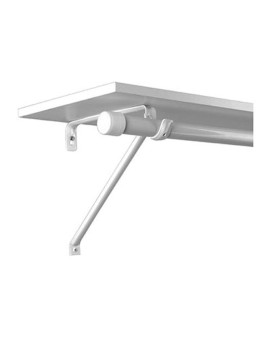 Knape Vogt White John Sterling Rp0042Bwt Adjustable Steel Shelf And Rod Bracket