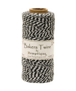 Hemptique Cotton Bakers Twine Spool 2 Ply 410Feet Black