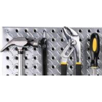 Knape Vogt John Sterling Heavyweight Diamond Plate Steel Pegboard 16 32Inch Width