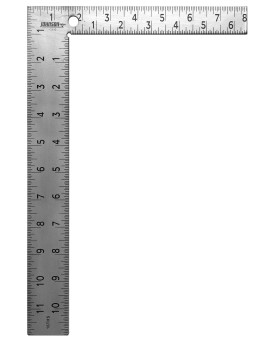 Johnson Level Tool Cs10 Professional Easyread Steel Carpenter Square 8 X 12 Silver 1 Square