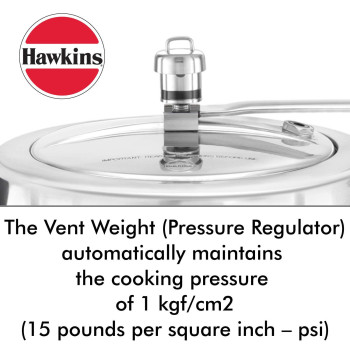 Hawkins Pressure Regulator For Classic Aluminum And Stainless Steel Pressure Cookers Medium Silver