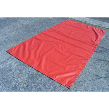 Tarp 5 X 9 Red Fire Engine Red Vinyl Heavy Duty Weatherproof Waterproof