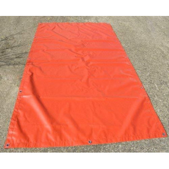 Tarp 5 X 9 Red Fire Engine Red Vinyl Heavy Duty Weatherproof Waterproof