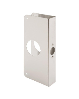 Primeline U 9585 Stainless Steel Lock And Door Reinforcement Plate For 138 In Thick Doors Stainless Steel Finish Single Pa