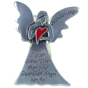 Never Drive Faster Guardian Angel Car Visor Clip Gift For New And Experienced Drivers For Safety On The Road By Abbey Ca Gi