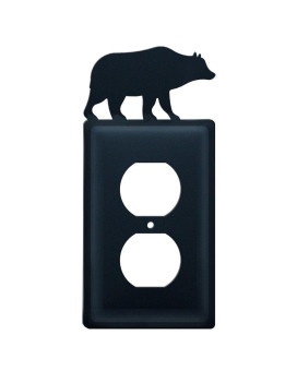 Village Wrought Iron Indoor Accent Bear Single Outlet Cover