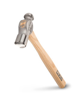 Estwing Sure Strike Ball Peen Hammer 24 Oz Metalworking Tool With Forged Steel Head Hickory Wood Handle Mrw24Bp