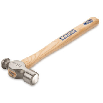 Estwing Sure Strike Ball Peen Hammer 16 Oz Metalworking Tool With Forged Steel Head Hickory Wood Handle Mrw16Bp