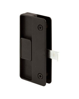 Primeline A 177 Sliding Screen Door Latch And Pull 3 In Hole Center Black Plastic With Steel Latch Mortise Install Single