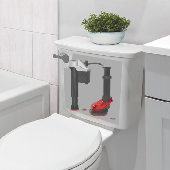 Korky 100Bp Ultra High Performance Flapper Fits Most Toilets Long Lasting Rubber Easy To Install Made In Usa Small Red 1