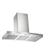 Kobe Ra3836Sqbwm5 Deluxe 36 Wall Mount Range Hood 3Speed 700 Cfm Led Lights Baffle Filters Stainless Steel