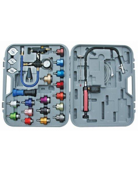 Atd Tools 3301 27Piece Master Cooling System Pressure Test And Refill Kit