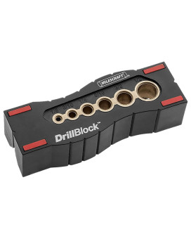 Milescraft 1312 Drill Block Handheld Drill Guide Drilling Jig For 6 Of The Most Common Drill Bit Sizes