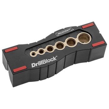 Milescraft 1312 Drill Block Handheld Drill Guide Drilling Jig For 6 Of The Most Common Drill Bit Sizes