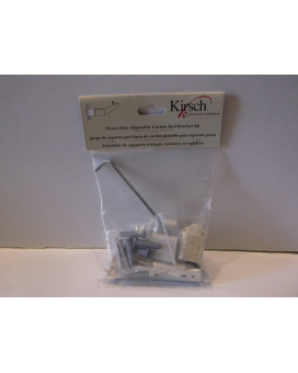 Kirsch Heavy Duty Adjustable Curtain Rod Bracket Kit