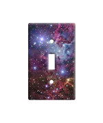 Fox Fur Nebula Galaxy Stars Space Universe Plastic Wall Decor Toggle Light Switch Plate Cover