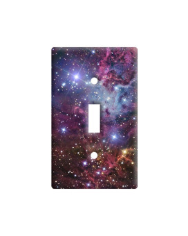 Fox Fur Nebula Galaxy Stars Space Universe Plastic Wall Decor Toggle Light Switch Plate Cover