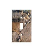 Deer Hunting Plastic Wall Decor Toggle Light Switch Plate Cover