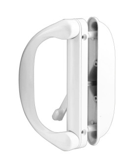 Primeline C 1275 Diecast White Outside Patio Door Pull With Latch Single Pack