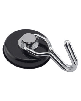 Master Magnetics 7580 Magnetic Hook Organizer Rotating Swing Hook 65 Pound Pull Force 147Diameter 054Thick Black