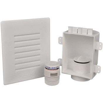 Studor 20381 Redivent Air Admittance Valve With Recessed Box And Grill White