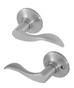 Honeywell Safes Door Locks 8106303 Wave Passage Door Lever Satin Nickel