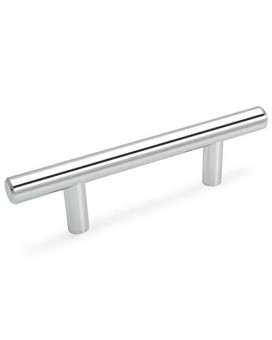 Cosmas 10 Pack 305030Ch Polished Chrome Cabinet Hardware Euro Style Bar Handle Pull 3 Hole Centers 538 Overall Length