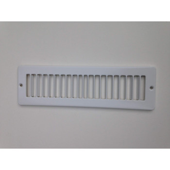 Toe Ductor Under Cabinet Heating And Cooling White Register Plate