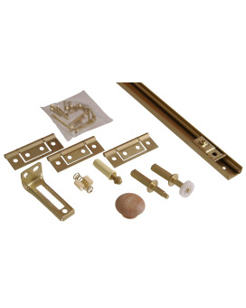 Hardware Essentials Bifold Door Hardware Set 36 Opening 1Kit 852951 Brass