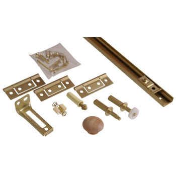 Hardware Essentials Bifold Door Hardware Set 36 Opening 1Kit 852951 Brass