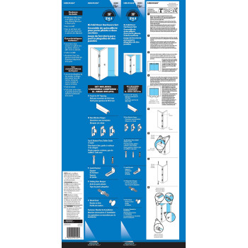 Hardware Essentials Bifold Door Hardware Set 36 Opening 1Kit 852951 Brass