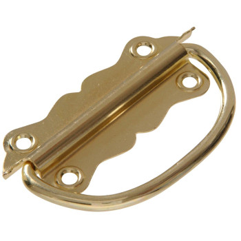 Hardware Essentials 852409 Chest Handle 312 Brass 2 Pack