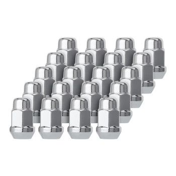 Dpaccessories 20 Chrome 12X125 Closed End Bulge Acorn Lug Nuts Cone Seat 19Mm Hex D3115Ht230520