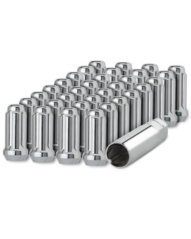 Dpaccessories 32 Chrome 91618 Closed End Duplex Xl Spline Lug Nuts For Aftermarket Wheels D5113230532