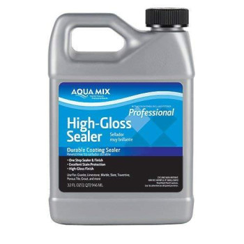 Aqua Mix High Gloss Durable Coating Sealer Quart 32 Oz