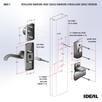 Ideal Security Handle Set With Latch And Keyed Deadbolt Screen Door Handle Storm Door Handle Black